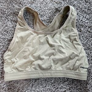 Patagonia Tan Sports Bra with Racerback Design
